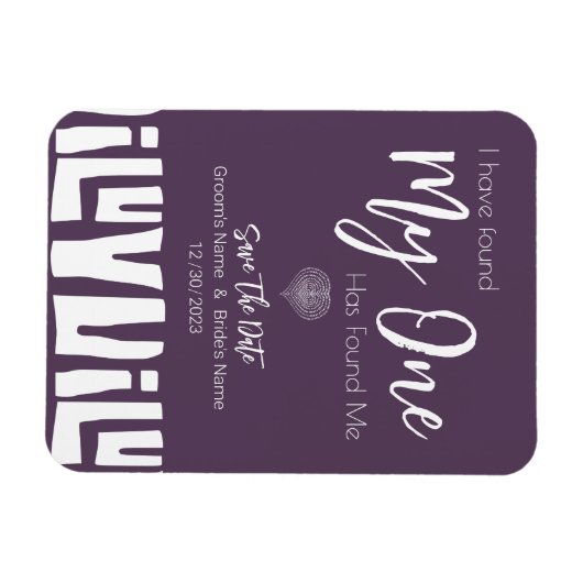 Tribale Afrikaanse sloppenwijk Paars bruiloft redt Magneet (Horizontaal)