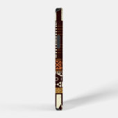 Tribale Afrikaanse stijl stof patchwork abstracte iPhone Hoesje (Rechterkant)