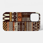 Tribale Afrikaanse stijl stof patchwork abstracte iPhone Hoesje (Achterkant horizontaal)