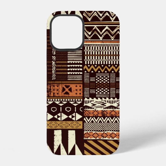 Tribale Afrikaanse stijl stof patchwork abstracte iPhone Hoesje (Achterkant)