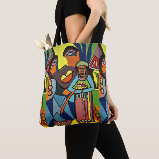 Tribale Afrikaanse vrouw Tote Bag