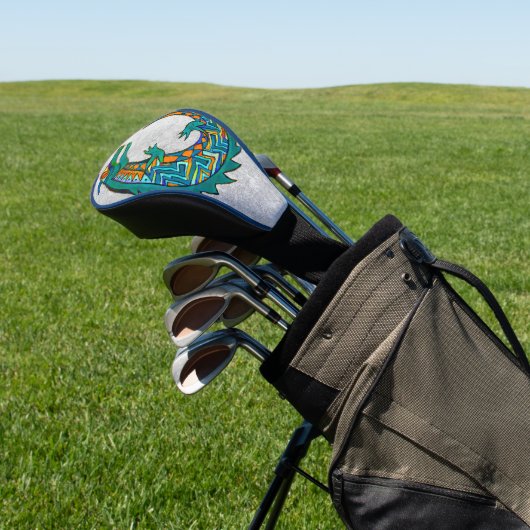 Tribale Alligator Art Golfheadcover (Insitu)