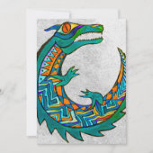 Tribale Alligator Art Kaart (Voorkant)