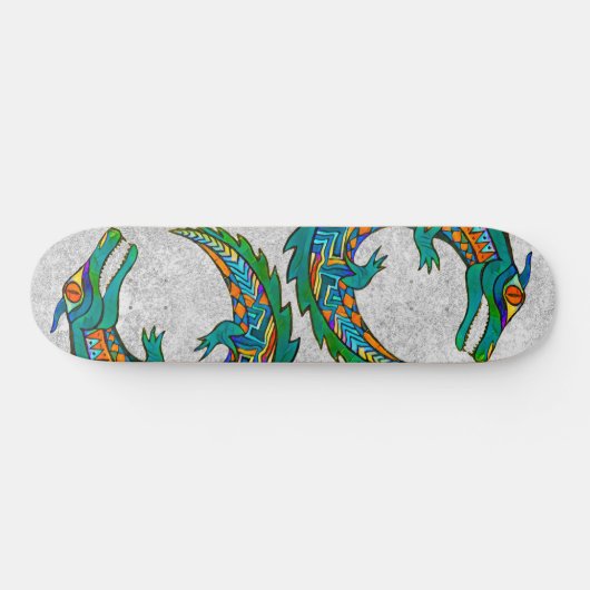 Tribale Alligator Art Persoonlijk Skateboard (Horizontaal)