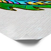 Tribale alligator Art Poster (Hoek)