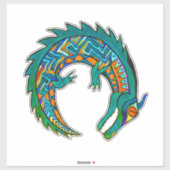 Tribale Alligator Art Sticker (Vel)