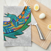 Tribale Alligator Art Theedoek (Quarter Fold)