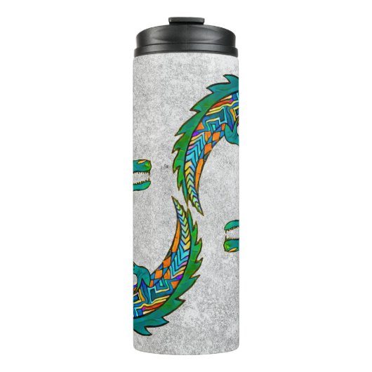 Tribale Alligator Art Thermosbeker (Voorkant)