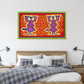 Tribale ancestrale spirits canvas afdruk (Insitu (Slaapkamer))