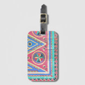 Tribale Antiek kleurrijke Arabische deur Bagagelabel (Voorkant (verticaal))