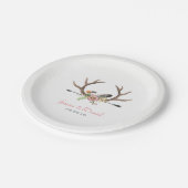 Tribale Arrow en Antlers Papieren Bordje (Gekanteld)