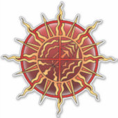 Tribale Art Sticker Earth Air Fire Water Decaal (Voorkant)