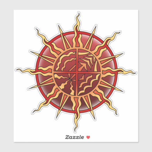 Tribale Art Sticker Earth Air Fire Water Decaal (Vel)
