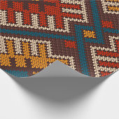 Tribale Aztec naadloos op brei- en wol Cadeaupapier (Hoek)