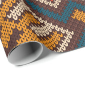 Tribale Aztec naadloos op brei- en wol Cadeaupapier (Rol Hoek)