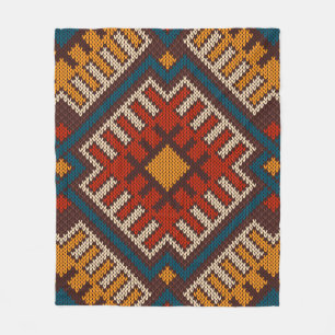 Tribale Aztec naadloos op brei- en wol Fleece Deken