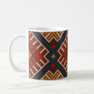 Tribale Aztec naadloos op brei- en wol  Koffiemok
