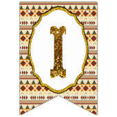 Tribale baby shower banner (Derde vlag)