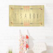 Tribale Baby Shower Pijl Spandoek (Insitu)