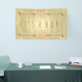 Tribale Baby Shower Pijl Spandoek (Beurs)