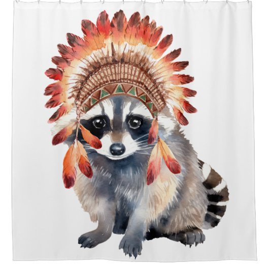 tribale bandiet douchegordijn (Voorkant)