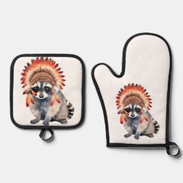 tribale bandiet ovenwant & pannenlap set