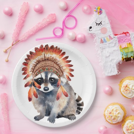 tribale bandiet papieren bordje (Feest)