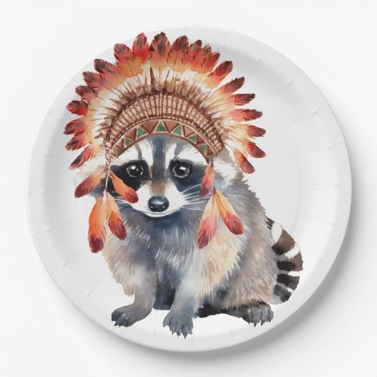 tribale bandiet papieren bordje (Voorkant)