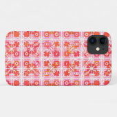 Tribale batik - aardbeiroze en rood Case-Mate iPhone case (Achterkant (horizontaal))