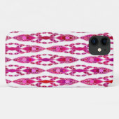 Tribale Batik - Burqundy en Fuchsia Roze Case-Mate iPhone Case (Achterkant (horizontaal))