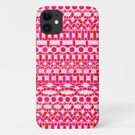 Tribale Batik - Diep rood, kastanjebruin en wit Case-Mate iPhone Case (Achterkant)