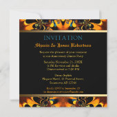 Tribale Batik Dinnerparty Monogram Uitnodiging (Achterkant)