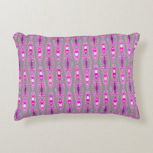 Tribale batik - Fuchsia Pink, Violet en Grey Decoratief Kussen