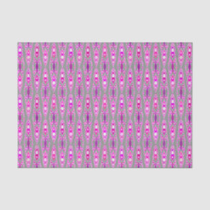 Tribale batik - Fuchsia Pink, Violet en Grey Tissuepapier