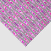 Tribale batik - Fuchsia Pink, Violet en Grey Tissuepapier (Detail)