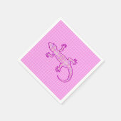 Tribale batik Gecko - orchid en shell roze Servet (Hoek)