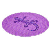 Tribale batik Gecko - violet en amethisch paars Snijplank (Hoek)