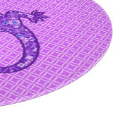 Tribale batik Gecko - violet en amethisch paars Snijplank (Hoek)