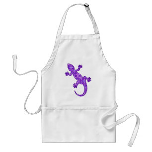 Tribale batik Gecko - violet en amethisch paars Standaard Schort