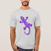 Tribale batik Gecko - violet en amethisch paars T-shirt (Voorkant)