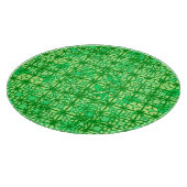 Tribale batik - groene tinten snijplank (Hoek)