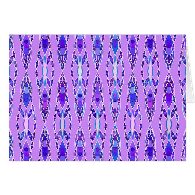 Tribale batik - Lavender, Blue en Violet (Voorkant Horizontaal)