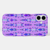 Tribale batik - Lavender, Blue en Violet Case-Mate iPhone Case (Achterkant (horizontaal))