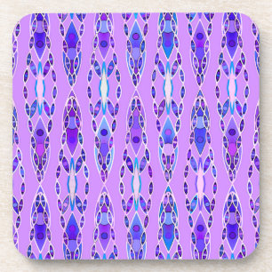 Tribale batik - Lavender, Blue en Violet Onderzetter