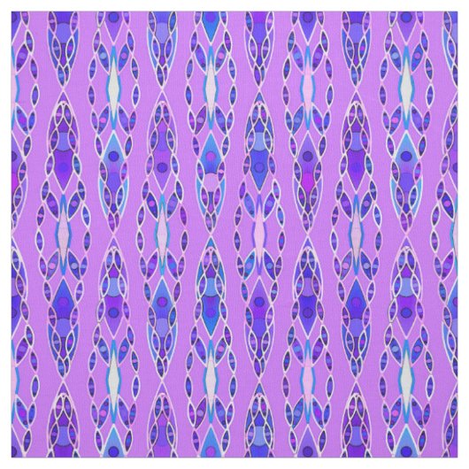 Tribale batik - Lavender, Blue en Violet Stof (Swatch)