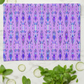Tribale batik - Lavender, Blue en Violet Theedoek (Gevouwen)