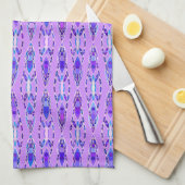 Tribale batik - Lavender, Blue en Violet Theedoek (Quarter Fold)