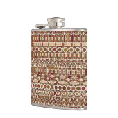 Tribale batik - neutrale aardtoon heupfles (Links)