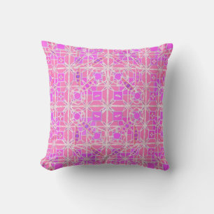Tribale batik - roze tinten kussen