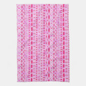 Tribale batik - roze tinten theedoek (Verticaal)